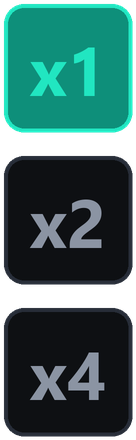 Chain chips: x1, x2, x4